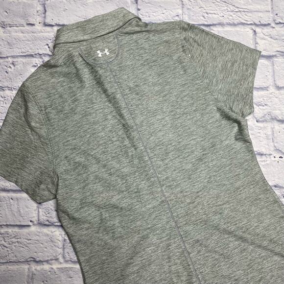 NEW Under Armour Fitted Golf Polo in Gray - Picture 8 of 8